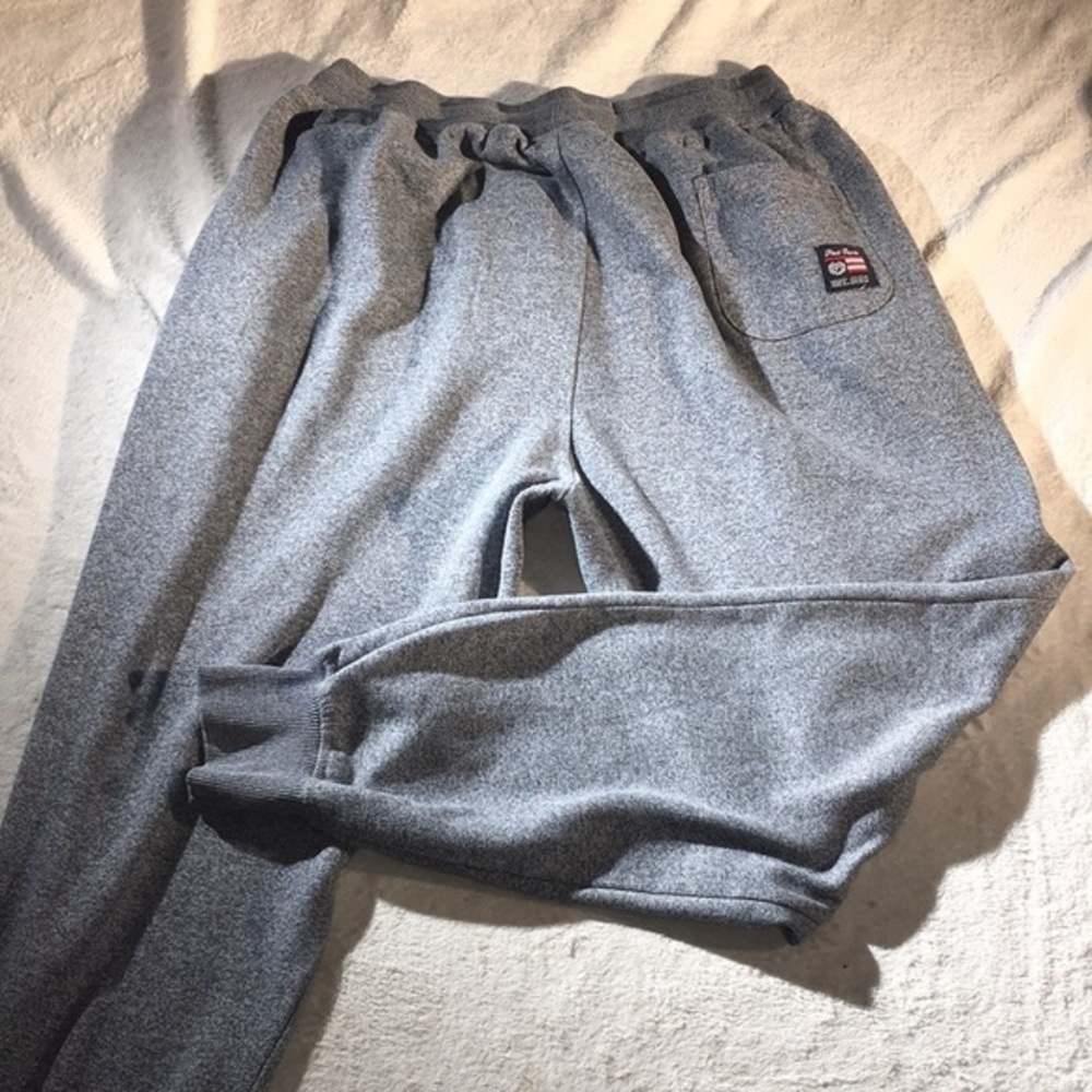 Phat Farm Mens Gray Drawstring Comfy Sweatpants
